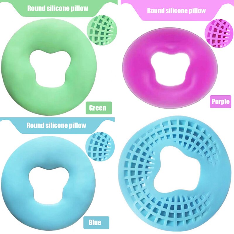 Non-Marking Non-Slip Face Pad Soft Spa Massage Silicone Face Relax Cradle Cushion Bolsters Pillow Pad Beauty Care Pillow