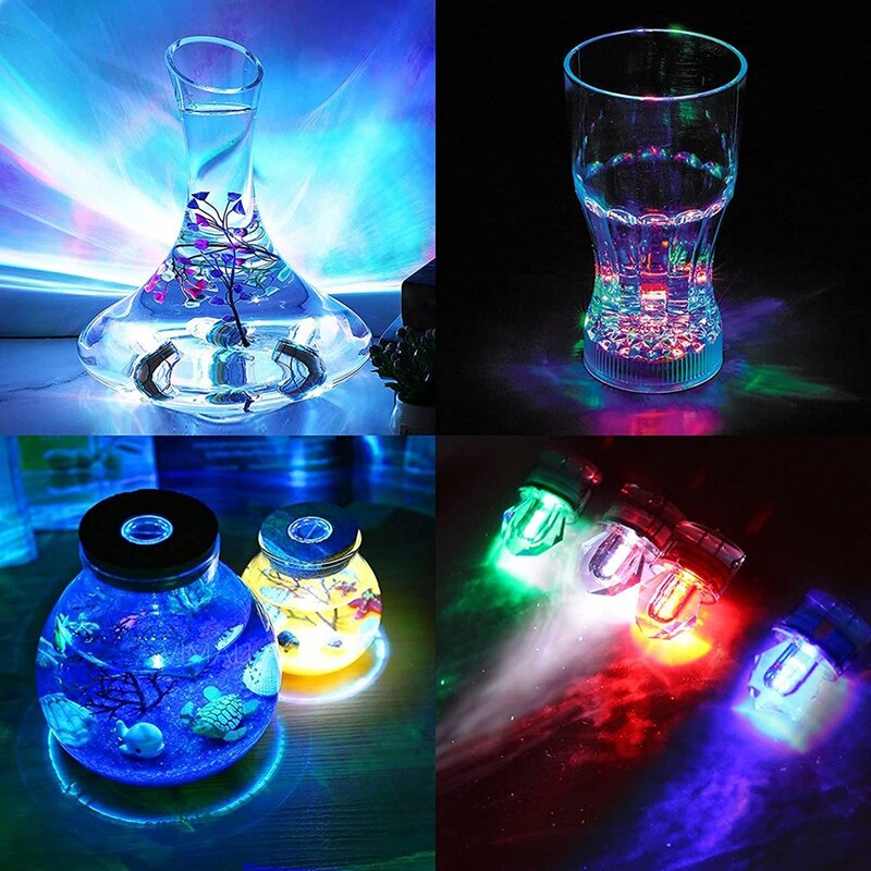 Silriku 10 StüCk Mini AngelköDer Licht LED Tiefer Tropfen Unterwasser