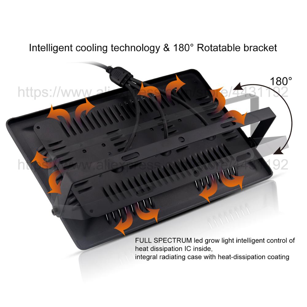 Borbede, 100W/200W/300W, luz LED para cultivo de espectro completo, lámpara para cultivo de plantas suculentas, focos de flores, luz para invernadero de interior