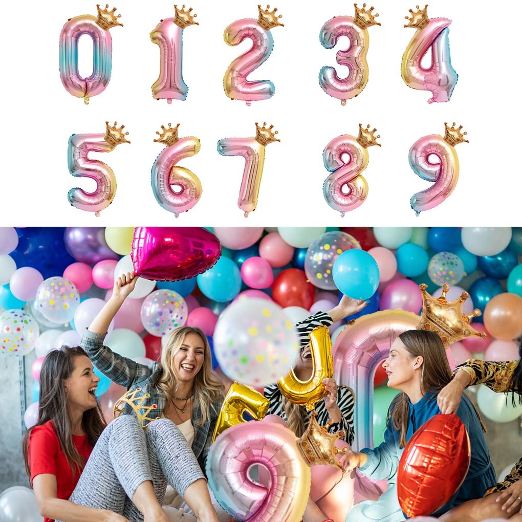 32 Inch Gold Sliver Rose Gold Aantal Ballon Verjaardag Bruiloft Decoraties Folie Ballonnen Kid Jongen Speelgoed Baby douche