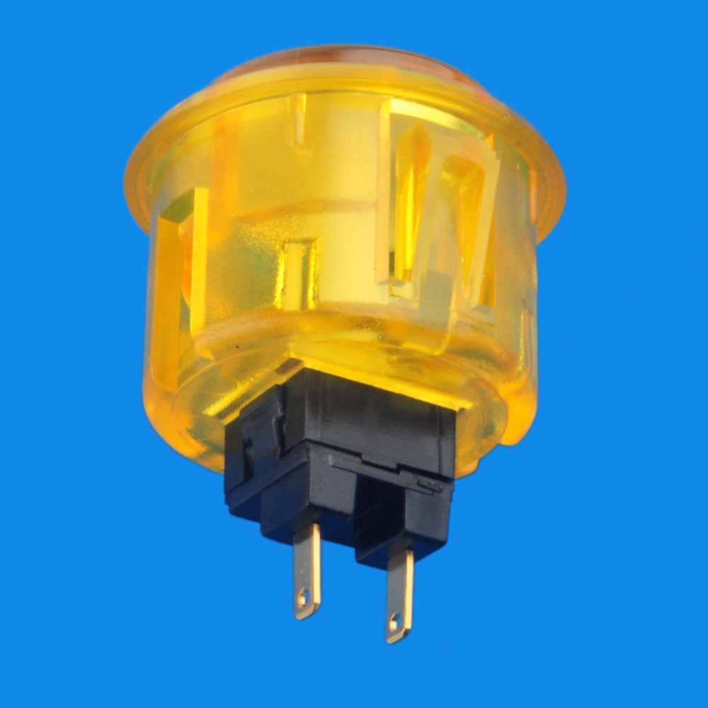 30mm JA Arcade Push Button with Inner Microswitch Switch Replacement for Arcade Joystick Game Player Yellow GA0006Y