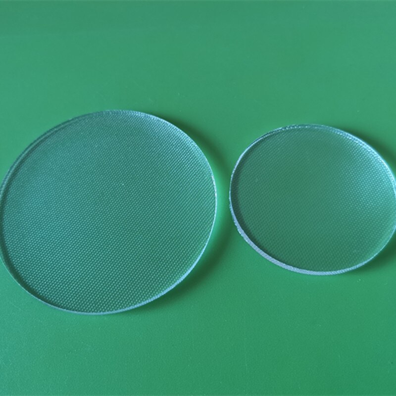 Anti-glare glare cloth pattern glass sheet LED high transparency optical glass plate flat transparent downlight disc