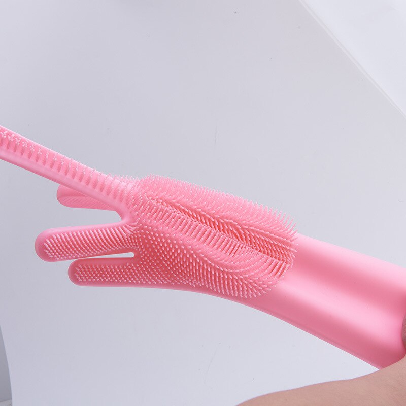 Guante de goma con pincel para mascotas que se derrama de forma suave y eficiente, guante de baño para perros, guante de limpieza para perros, cepillo de baño