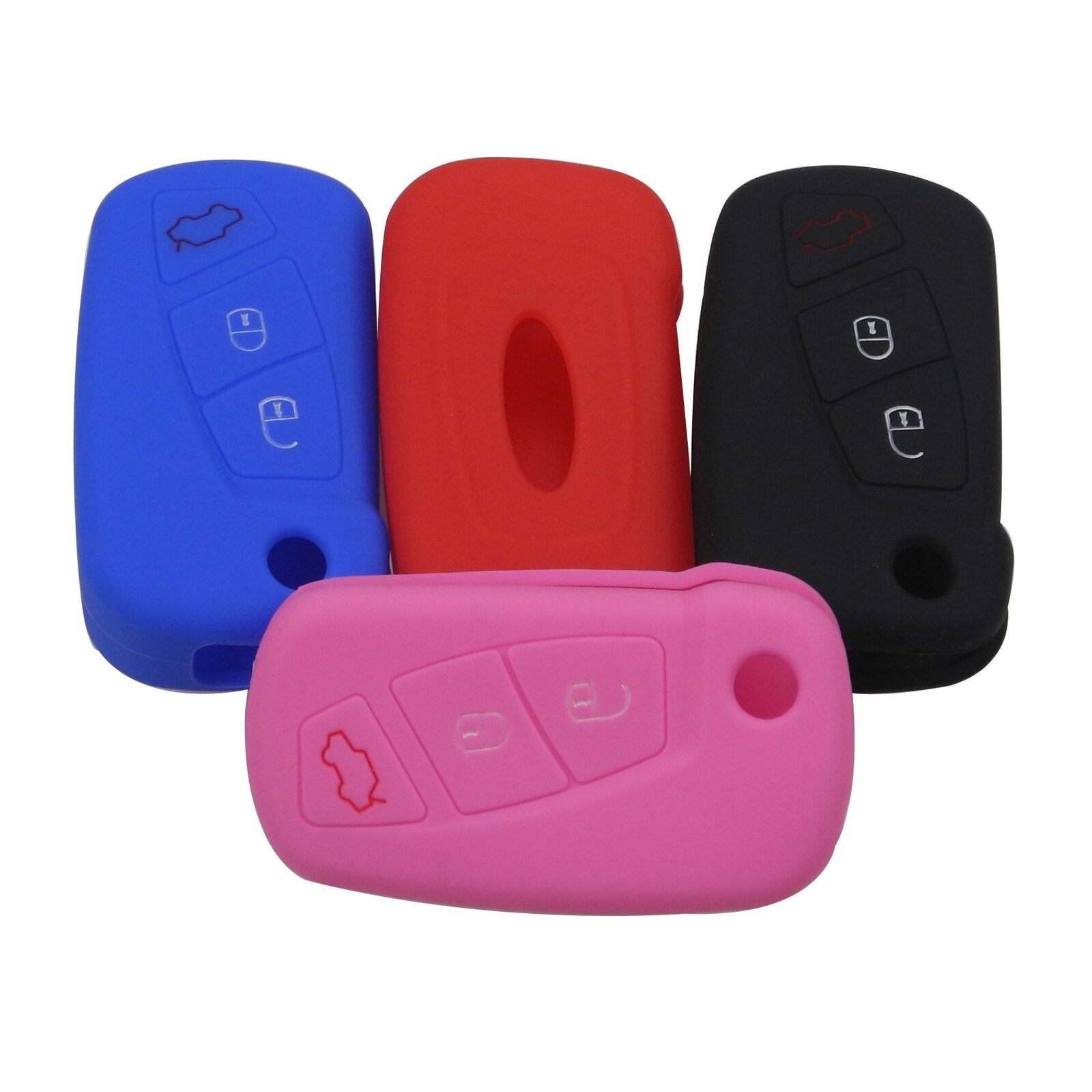 Kutery 3 Buttons Remote Car Key Cover Case Silicone Protect shell For Ford KA Car Key Styling Accessories