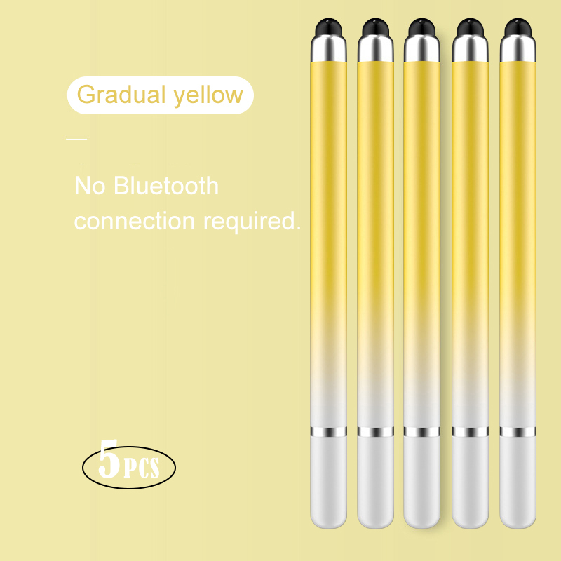 2-in-1 Capacitive Stylus For Touch Screen Stylus Pen For ipad Touch Pencil For Cell Phone Universal stylus pen For Phone: Orange