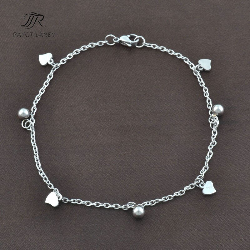 Rvs Enkelbandje Voet Sieraden Enkelband Met Kleine Hart Hanger Enkelband-3