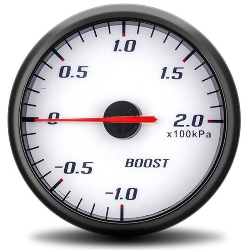 60mm Tachometer Boost Vacuum Water Temp Oil temperature Oil Press Voltage Air Fuel Ratio EGT Gauge Black Case gps speedometer: BOOST GAUGE