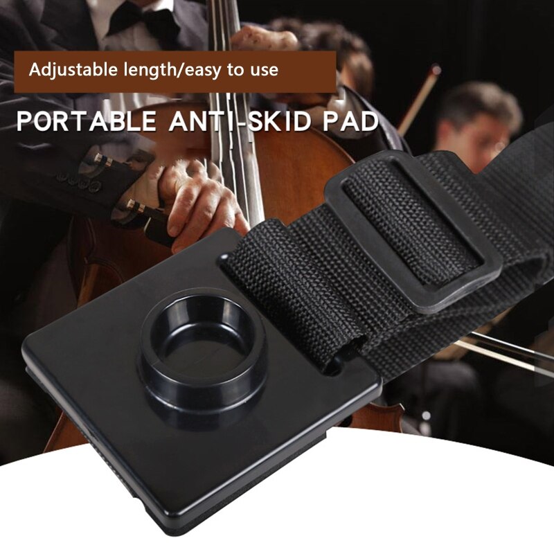 Supports de violoncelle antidérapants avec sangle réglable, coussin éponge épais anti-rayures pour la pratique du violoncelle