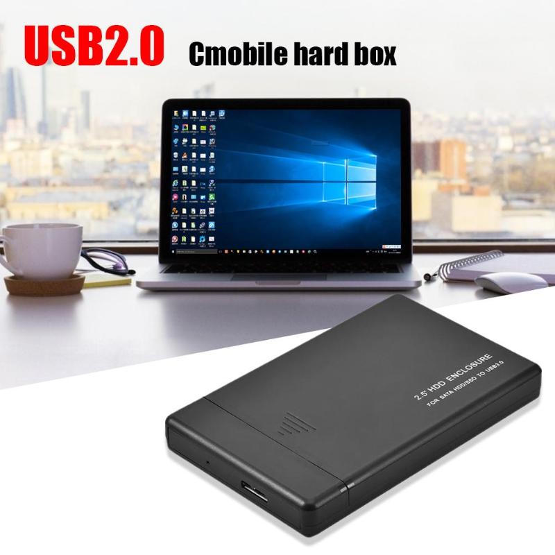 2,5 pulgadas USB2.0/USB3.0/carcasa HDD SSD tipo C caja de disco duro de 480Mbps soporte de cubierta externa móvil SATA I /II /III 3TB SSD