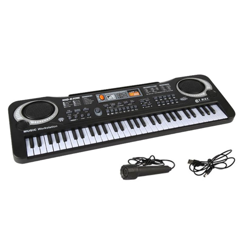 61 Key Music Electronic Keyboard Digital Piano Organ with Microphone