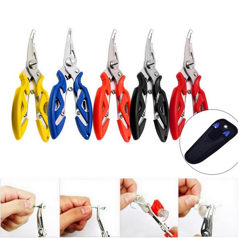 Snijden Vis Tang Multifunctionele Schaar Vissen Tang Scissor Braid Lijn Aas Cutter Hook Remover Etc. Tackle Tool