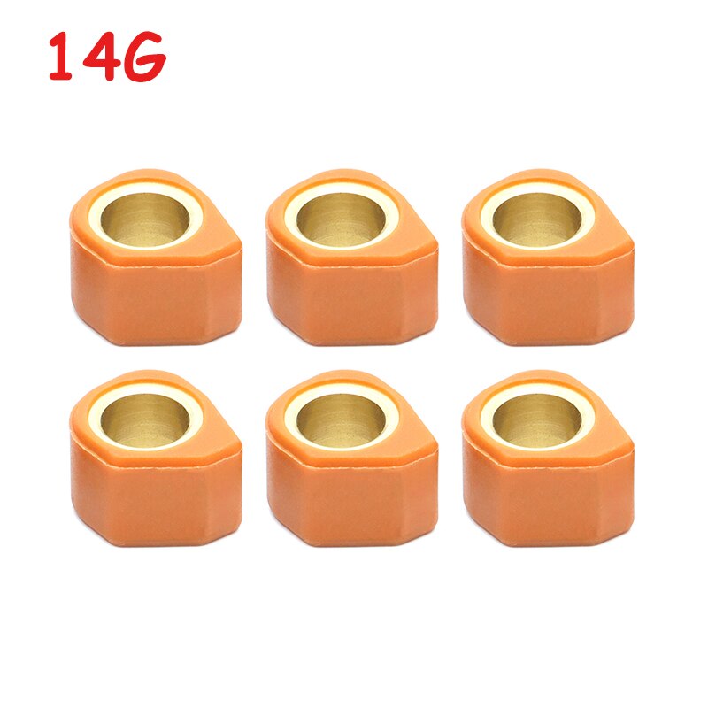 Deslizadores de variador de 12g/14g, rodillos polígonos de rendimiento para Scooter ATV GY6 125 150 152QMI 157QMJ 11G 12G 14G 18x14mm: 14G