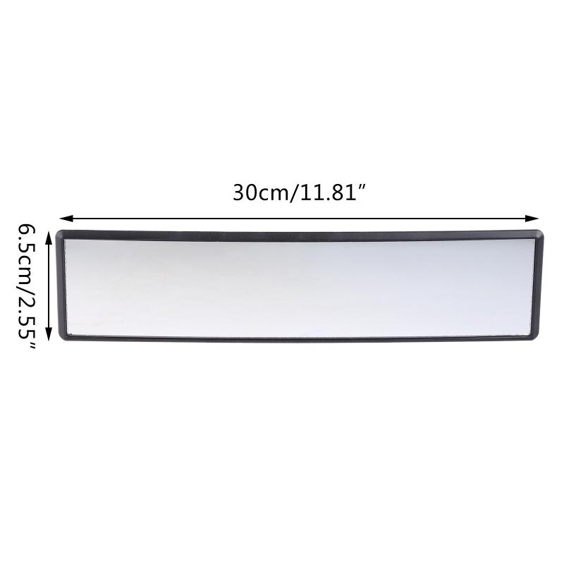 Car Universal Curve Convex Rearview Mirror Wide Angle Clear Surface Rear View Mirror Interior Clip On Mirror for Cars Trucks