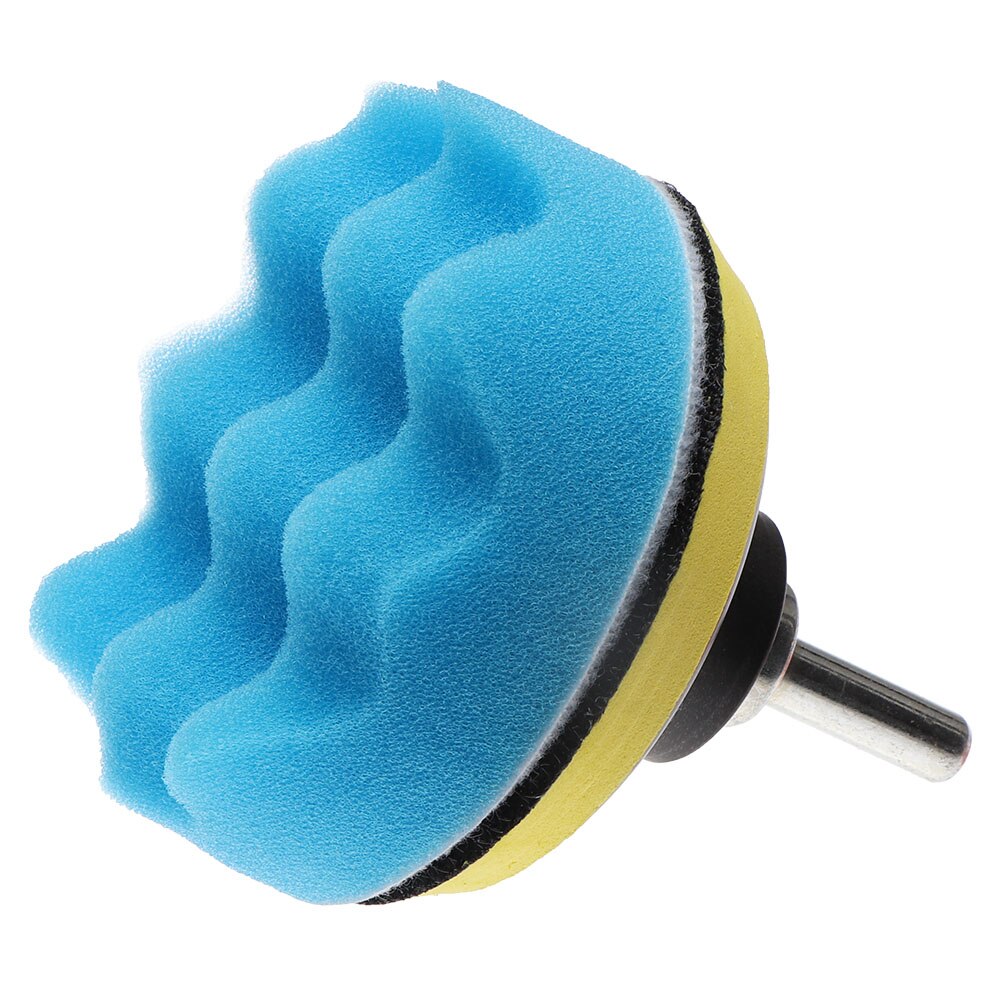 Almohadilla de pulido para coche, almohadilla de esponja de pulido Kit de herramientas de mano, adaptador de taladro de 3, 4, 5, 6 y 7 pulgadas, almohadilla amortiguadora, 8 Uds.