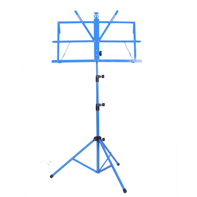 Opvouwbare Muziek Vel Statief Stand Metal Muziek Stand Houder met Waterdichte Draagtas 7 Kleuren Gitaar Onderdelen & Accessoires: Blue