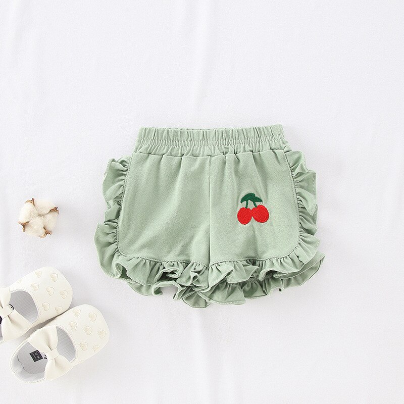 4 Kleuren Baby Meisjes Cherry Shorts Zomer Baby Kids Shorts: 3 / 24M