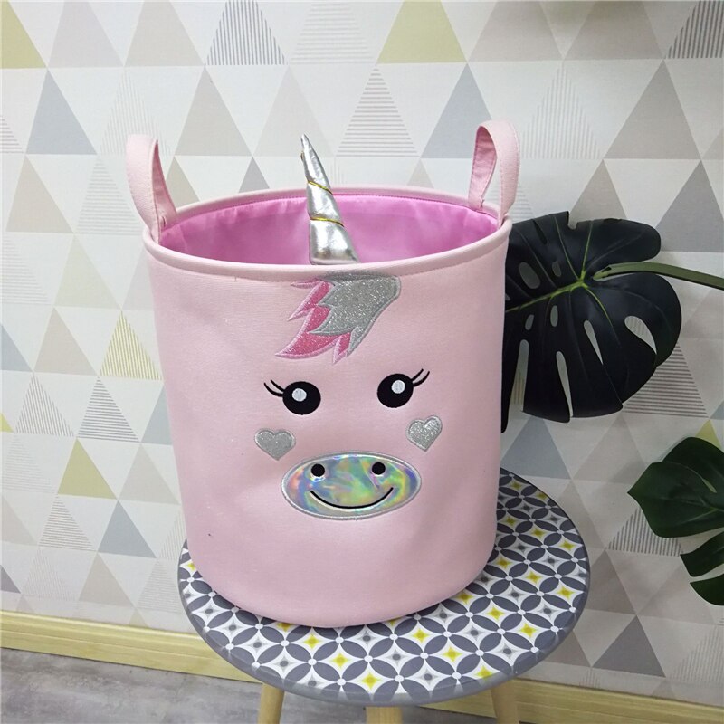 Cartoon Storage Box Cute Printing Waterproof Organizer Cotton Linen Sundries Storage Basket Cabinet Underwear Storage Bag: du jiao shou