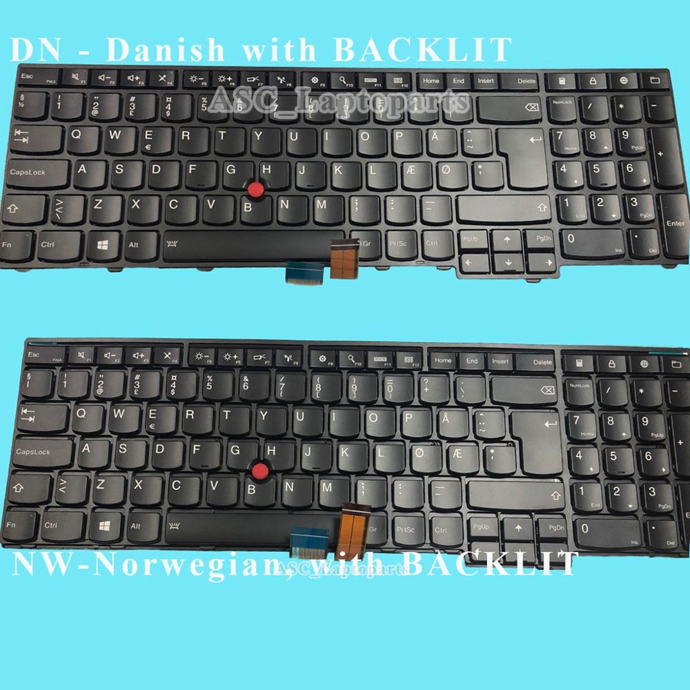 BiNFUL Keyboard for Lenovo Thinkpad W540 W541 W550 W550s - EU Layout, Illuminated