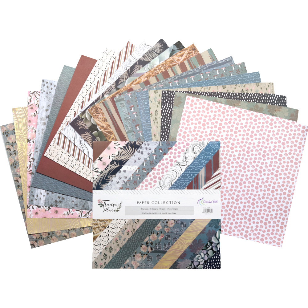 De Creatieve Path 305X305Mm 12 Inch Scrapbooking Papers 20 Vellen Ambachten Patroon Pack Achtergrond Decoratie Zuur gratis