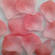 20 packs 2000 stks Kunstmatige Polyester Stof Zijde Roze Bloemblaadjes voor Bruiloft Gangpad Decoraties Coral Roze