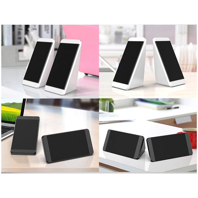USB Wired Computer Speakers 2 Pieces PC Elevation Angle Horns For Laptop Desktop Phone Audio Speaker Multimedia Loudspeaker