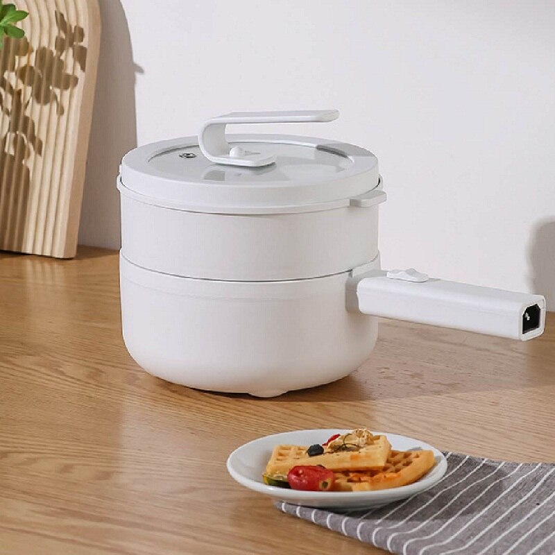 Poêle à frire électrique intégrée, 220V, multifonction, cuiseur vapeur, pour petit déjeuner, l