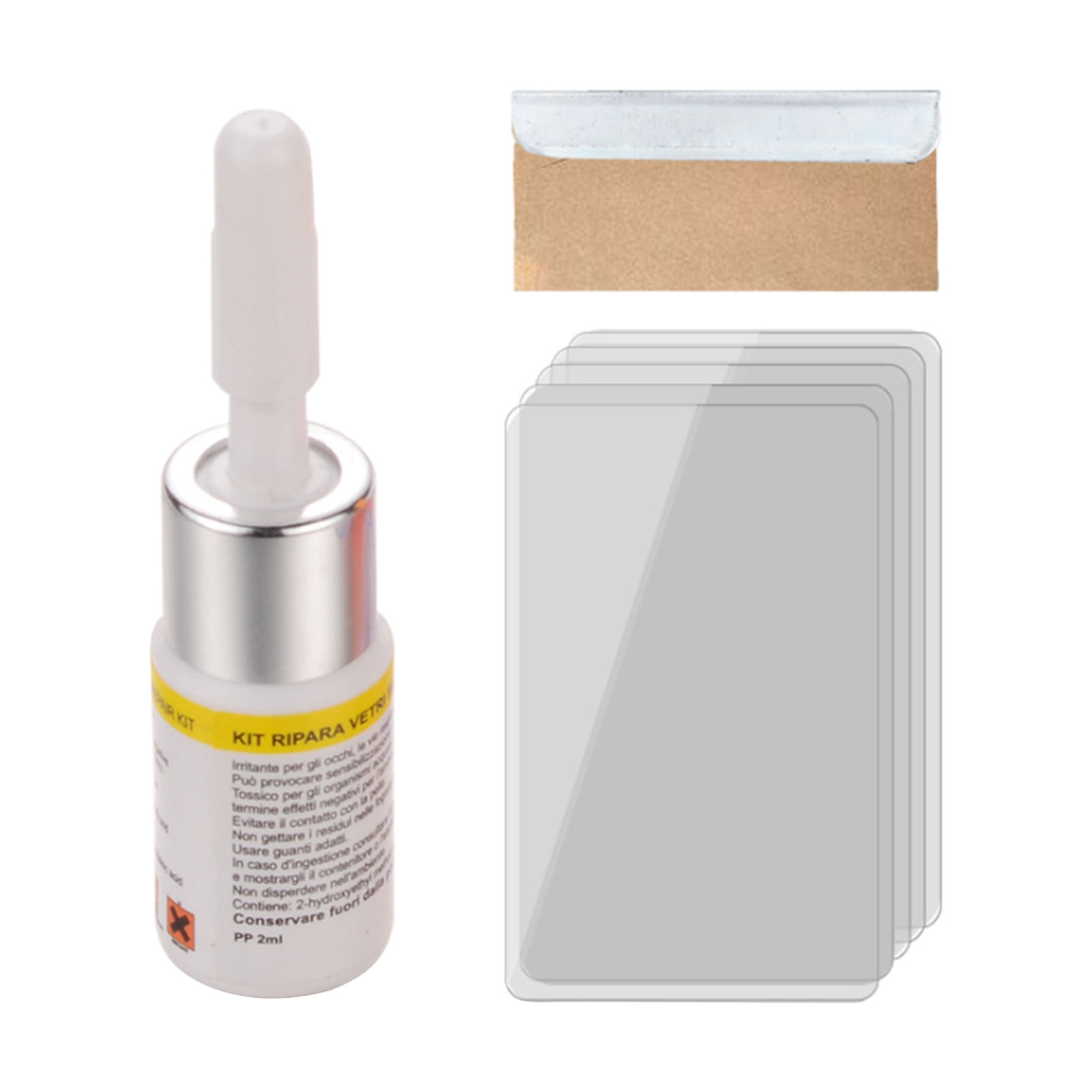 Windshield Repair Kit Car Glass Scratch Crack Window Polishing Resin Kit