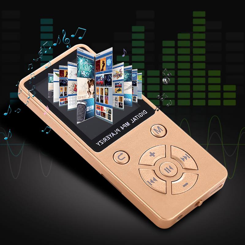 Video Player USB Clip LCD Screen MP4 Media Player Support 32G TF Card Ultra thin Lossless Sound 1.8" Mp4 Player with FM E-book