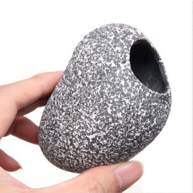 Aquarium keramische rots grot steen decoratie voor cichliden aquarium 1 pc aquarium stenen: Default Title