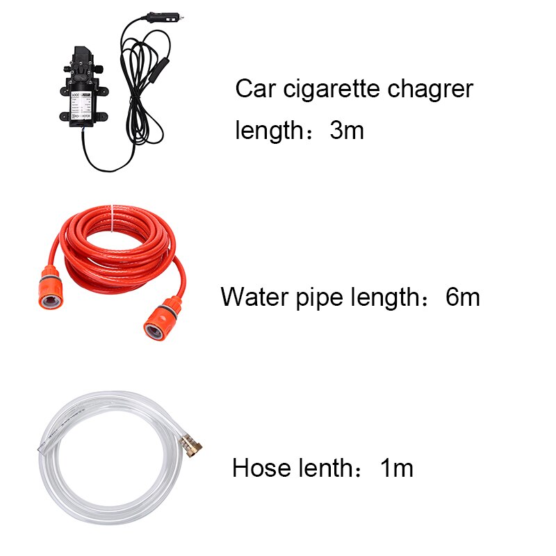 Household Portable High Pressure Car Washing Machine DC 12V 65W Mini Car Washer Cleaner Water Wash Pump Sprayer Kit Tool