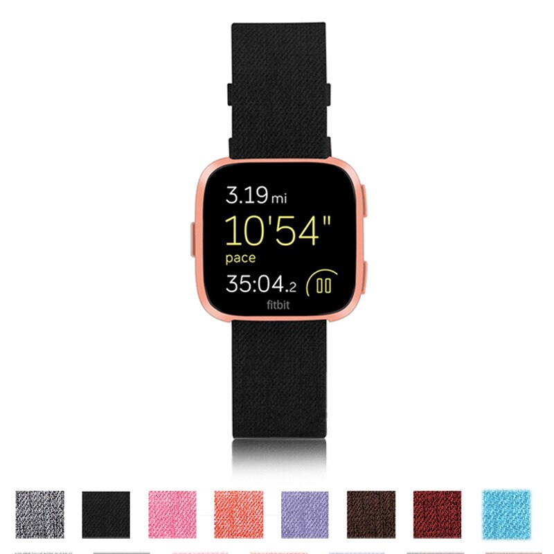 Lerretstropp til fitbit versa bånd erstatning stabil klokkerem på passe bit versa 2 vesa lite armbånd smart armbånd pulseira