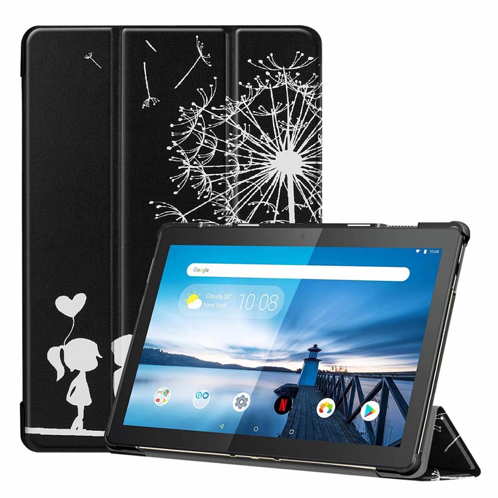 Slim Hard Case for Lenovo Tab M10 TB-X605F Release Tablet 3 Fold Magnetic Stand Cover for M10 X605 10.1 Inch