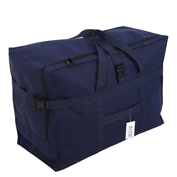 Waterproof Folding Travel Bags Men Large Capacity Luggage Bags Portable Men Women's Air Carrier Package Tote Travel Bag: Deep Blue