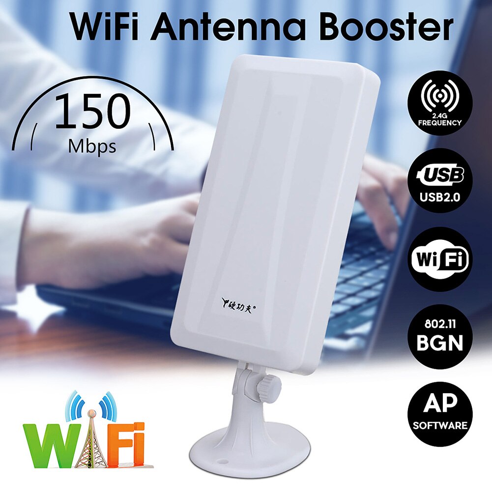 25m Signal Repeater Amplifier Network WLAN Router Long Range Wireless Easy Setup Antenna Wi-Fi Booster Home Extender Outdoor