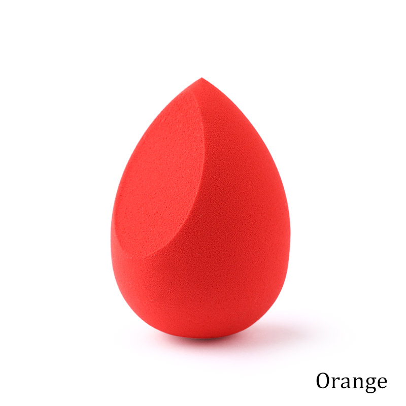 Éponge de maquillage anti-cernes, poudre cosmétique lisse, bouffante, fond de teint en forme de coupe, goutte d'eau, outil mélangeur de maquillage biseauté: Violet