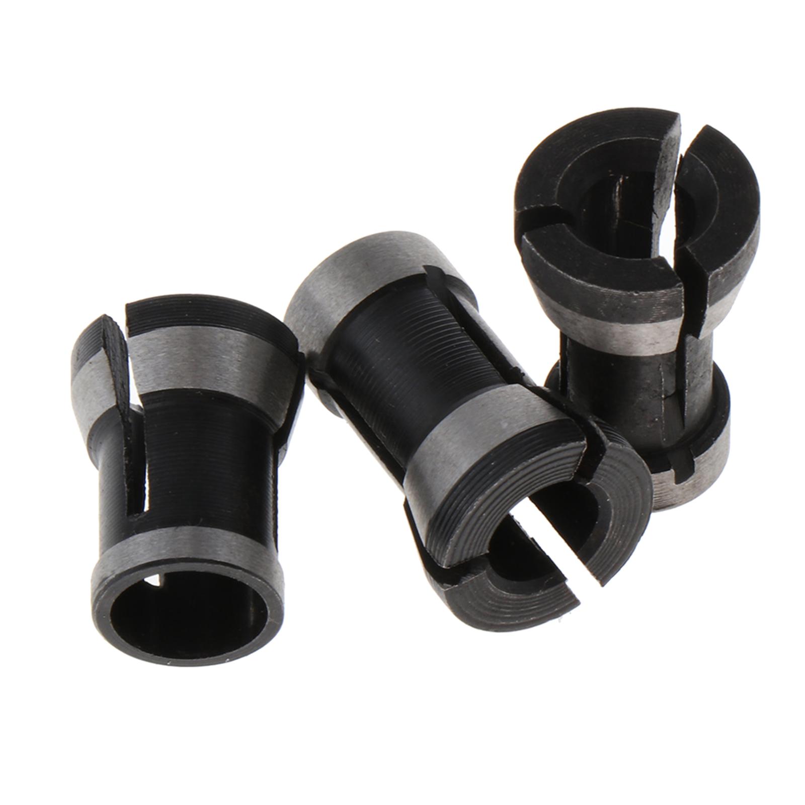 3Pcs Router Collet Set 6Mm 6.35Mm 8Mm, Chuck Heads Adapter Voor Boren Graveren Trimmen, carving Machine