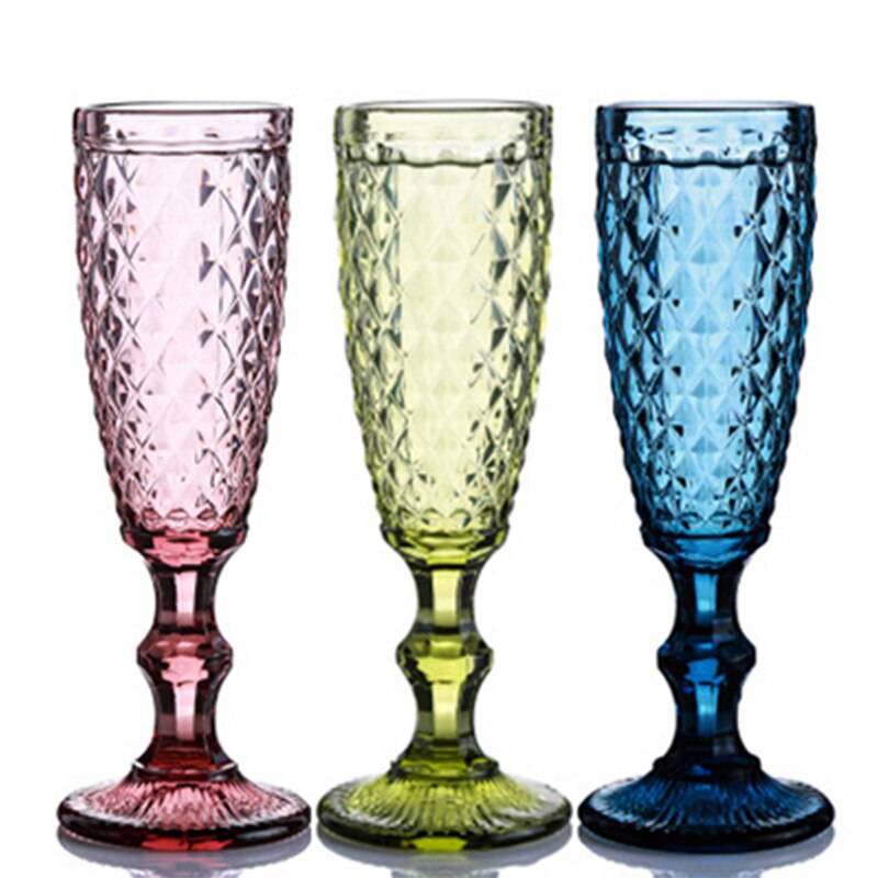 årgang farge lettelse champagne glass frukt juice ... – Grandado