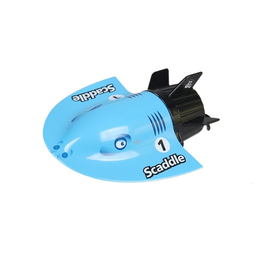 3314M 4CH Mini RC Submarine Remote Control Electronic Toy For Children Universal RC Speedboat Model: blue