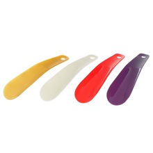 1 Uds., forma de cuchara, cuernos de zapato, 16cm, zapato de plástico, cuerno , Zapatero Flexible, elevador de zapatos