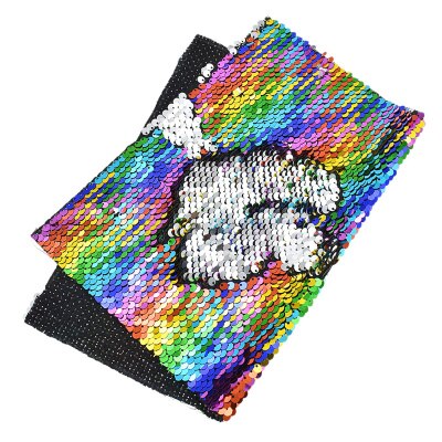 Tela A4 de lentejuelas reversibles de colores para mujer, tejido cosido para bricolaje, hecho a mano, ropa, bolso, decoración, materiales de retales: 4