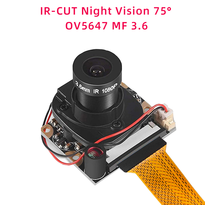 Raspberry Pi 5 Camera 5MP 1080P Optioneel Nachtzicht Groothoek IR-CUT FF AF-camera's voor RPI 5 Pi5 Nul: Sliver