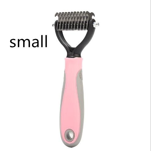 Perro de eliminación de pelo peine pelo de gato cepillo aseo herramientas Clipper pelo perro gato cepillado de pelo peine para cachorro pequeño suministros para perros mascota: 1