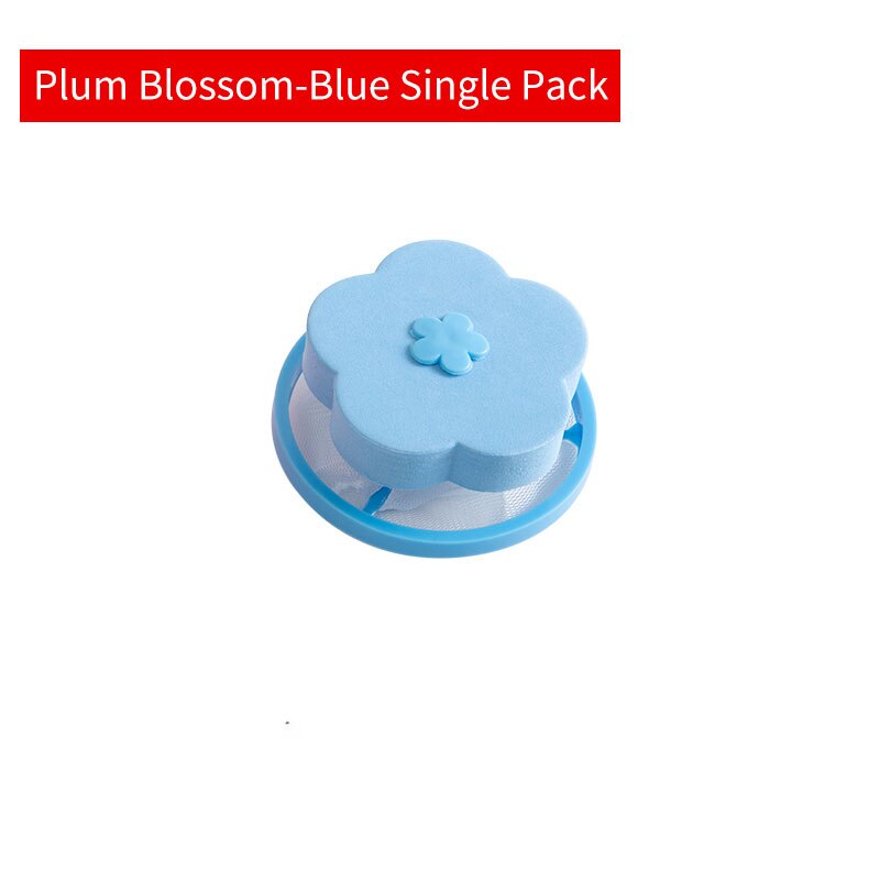 Collecteur de fibres sales pour Machine à laver, filtre balles de nettoyage à mailles, disques réutilisables: blue