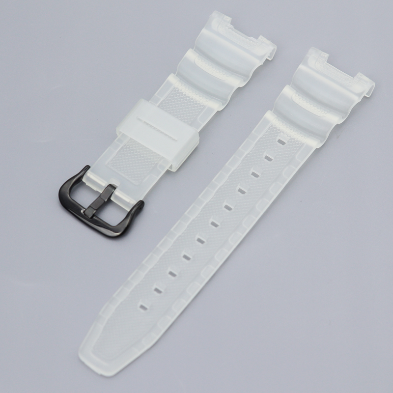 Für Casio SGW100 Harz Armbinde Geeignet SGW-100 Männer Gummi Wasserdichte Sport Gurt Ersatz Armbinde Uhr Zubehör: Weiß Licht Stift