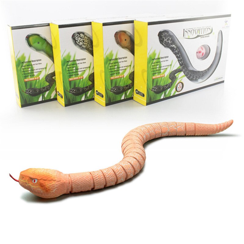 Funny Remote Control Plastic Snake Rattlesnake Animal Trick Terrifying Mischief Toy: SNAKE04