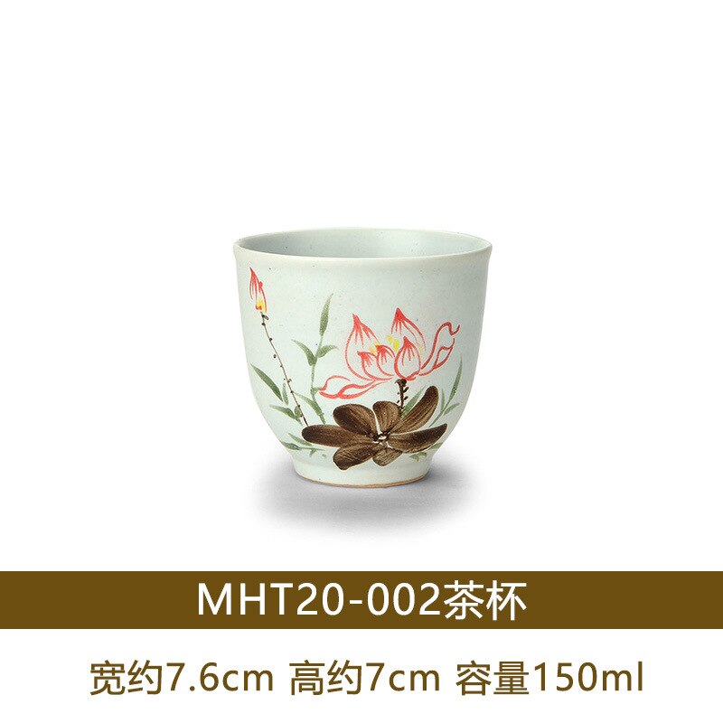 150ml japanska koppar tekopp vinglas stengods keramik restaurang vattenkopp med kopp kaffekopp: Mht 20-002