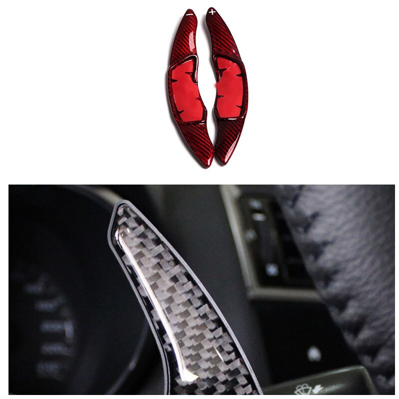 Real Carbon Fiber Steering Wheel Shift Paddle Switch Level for Subaru XV BRZ Toyota GT86 FR-S
