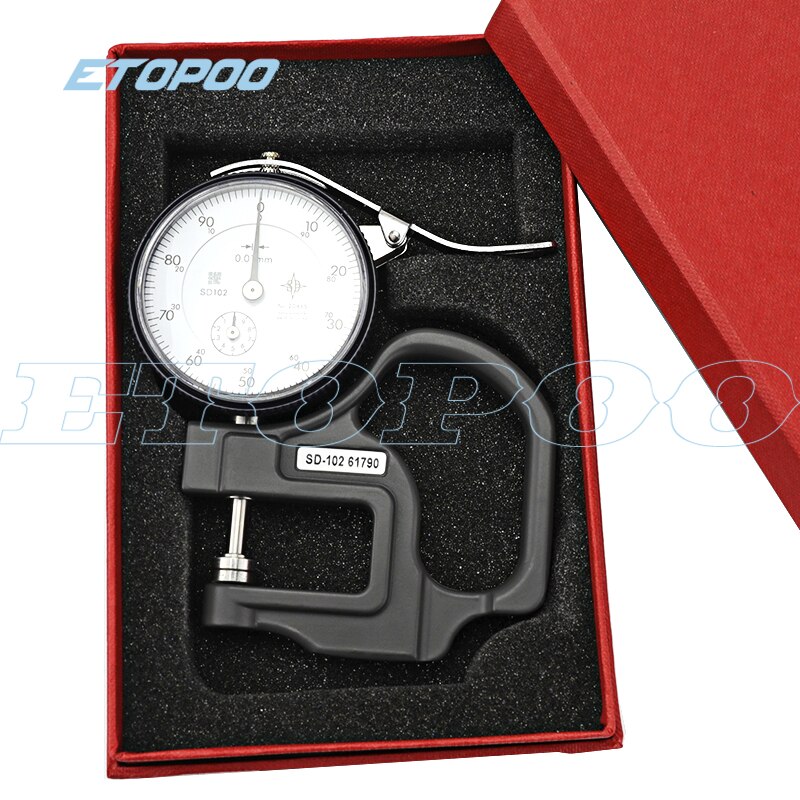 0-10x30mm Dial Thickness Gauge SHOCK PROOF thickness gauges leather thickness tester Dial Tester Micrometer