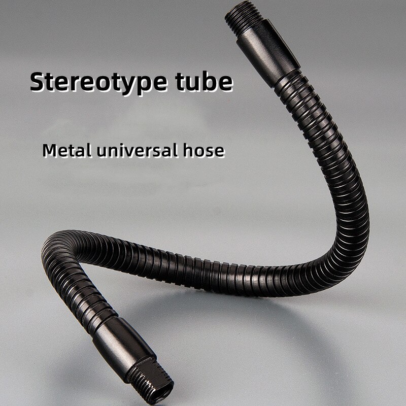 1 stücke LED Schwanenhals Metall Schlauch Dia6mm/8mm/10mm Biegsamen Schwarz Gestaltung Universal- Weichen Schlauch für tisch Lampe Scheinwerfer Boden Lampe DIY