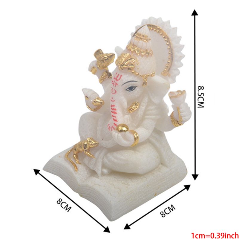 Ganesh Boeddha Godheid Olifant Hindoe Standbeeld Decor Hotel Kantoor Huishouden